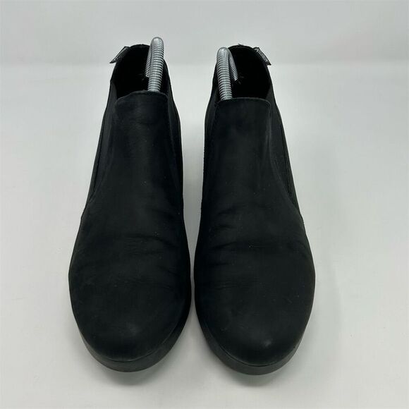 Mephisto Women's Tosca Black Leather Slip-On Chelsea Wedge Ankle Booties Size 10 - Picture 5 of 16